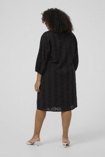 Kaffe Curve Dina Dress Black Deep - Midi suknelės - 