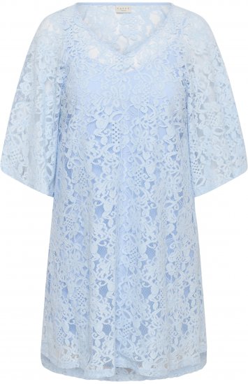 Kaffe Curve Lucy Dress Nantucket Breeze Blue - Midi suknelės - 