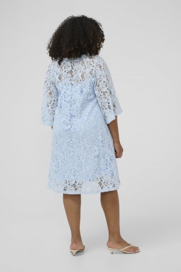 Kaffe Curve Lucy Dress Nantucket Breeze Blue - Midi suknelės - 