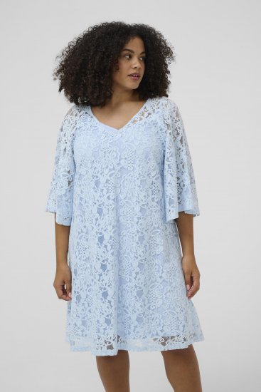 Kaffe Curve Lucy Dress Nantucket Breeze Blue - Midi suknelės - 
