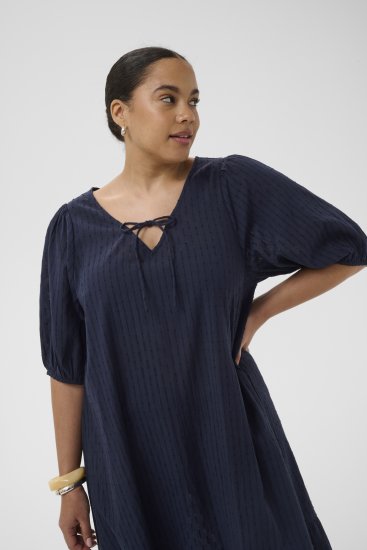 Kaffe Curve Thea Dress Midnight Marine - Maxi suknelės - 