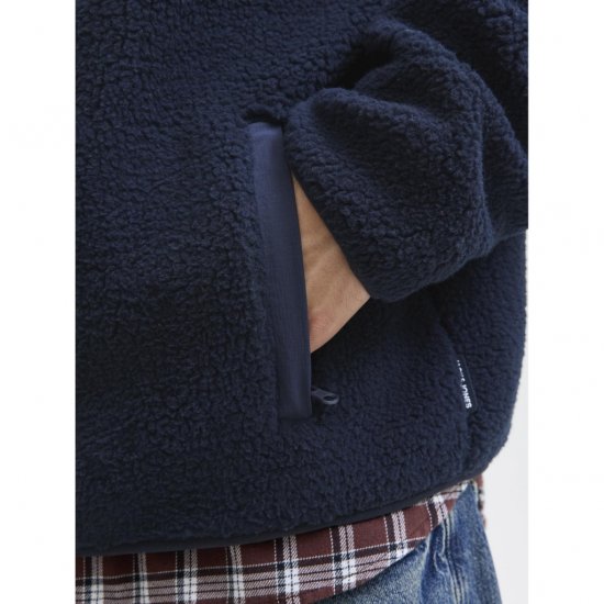 Jack & Jones Thatcher Fleece Jacket Sky Captain - Didelės vyriškos striukės - Didelės vyriškos striukės