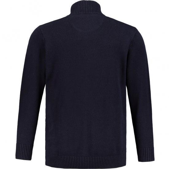 JP1880 Cardigan Knitted with Zipper Navy TALL - VYRIŠKI DRABUŽIAI MT-6XLT - Drabužiai aukštiems vyrams