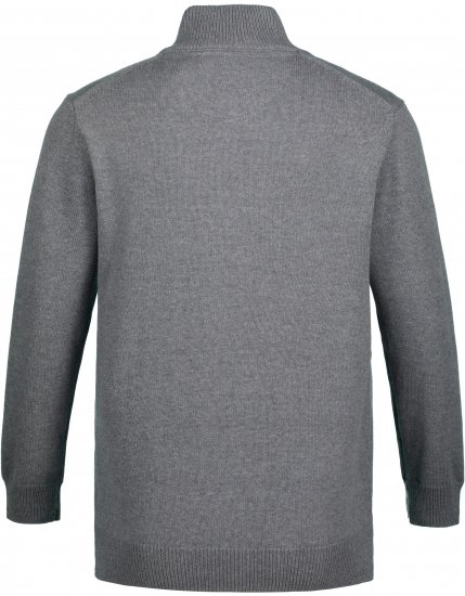 JP1880 Sweater Quarter Zipper Grey - Megztiniai ir džemperiai - Megztiniai ir Džemperiai - 2XL-14XL