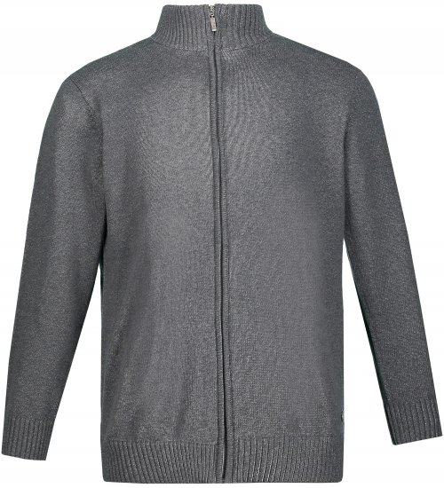 JP1880 Cardigan Knitted with Zipper Grey - Megztiniai ir džemperiai - Megztiniai ir Džemperiai - 2XL-14XL