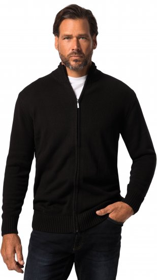 JP1880 Sweater Knitter with Zipper Black - Megztiniai ir džemperiai - Megztiniai ir Džemperiai - 2XL-14XL