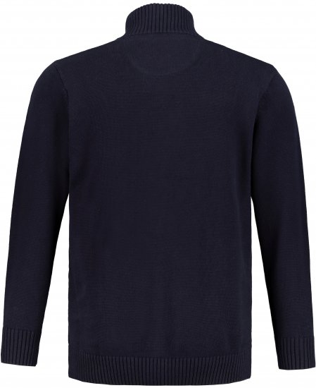 JP1880 Cardigan Knitted with Zipper Navy - Megztiniai ir džemperiai - Megztiniai ir Džemperiai - 2XL-14XL
