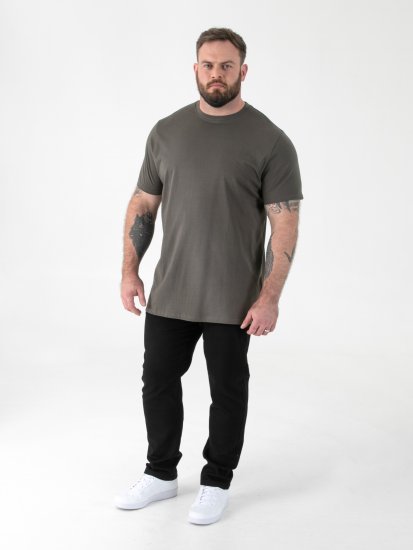 D555 Flyers Apvalaus Kaklo Marškinėliai Chaki - Marškinėliai - Marškinėliai - 2XL-14XL