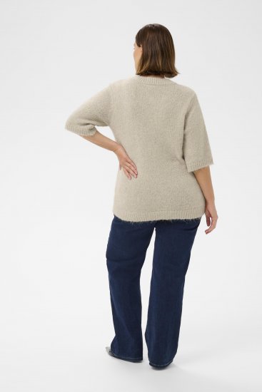 Kaffe Curve Emilia Cardigan Feather Grey Melange - Kardiganai - 