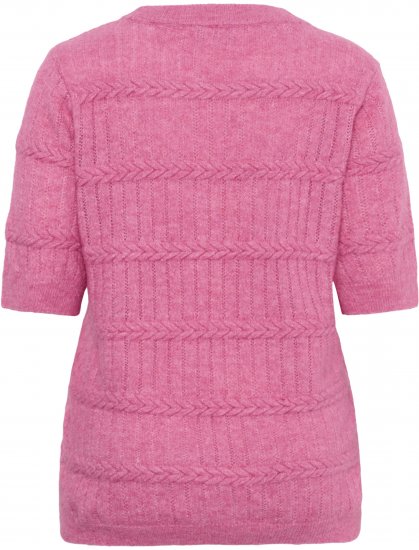 Kaffe Curve Minia Pullover Pink Power Melange - Megzti megztiniai - 