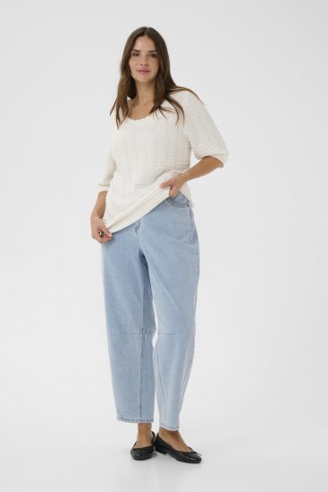Kaffe Curve Lotia Pullover Chalk - Megzti megztiniai - 