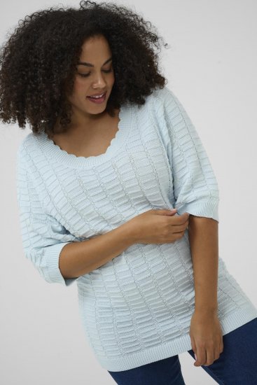 Kaffe Curve Lotia Pullover Nantucket Breeze Blue - Megzti megztiniai - 