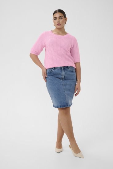 Kaffe Curve Lotia Pullover Pink Frosting - Megzti megztiniai - 