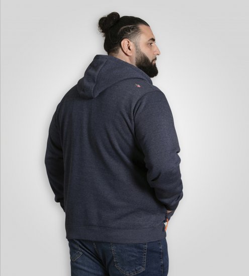 D555 Mansfield Hoodie with Zipper Navy - Megztiniai ir džemperiai - Megztiniai ir Džemperiai - 2XL-14XL