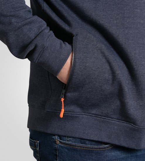 D555 Mansfield Hoodie with Zipper Navy - Megztiniai ir džemperiai - Megztiniai ir Džemperiai - 2XL-14XL