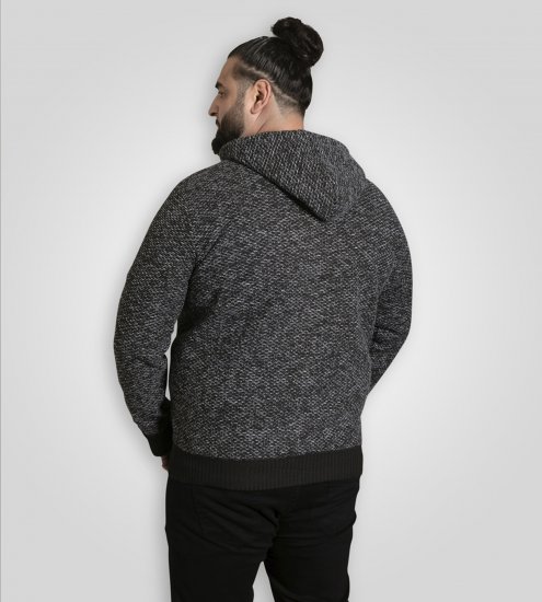 Duke Fareham Bonded Sherpa Lining Knitted Hoodie Grey - Megztiniai ir džemperiai - Megztiniai ir Džemperiai - 2XL-14XL