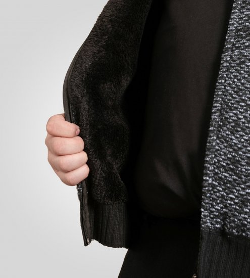 Duke Fareham Bonded Sherpa Lining Knitted Hoodie Grey - Megztiniai ir džemperiai - Megztiniai ir Džemperiai - 2XL-14XL