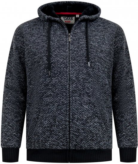 Duke Fareham Bonded Sherpa Lining Knitted Hoodie Grey - Megztiniai ir džemperiai - Megztiniai ir Džemperiai - 2XL-14XL