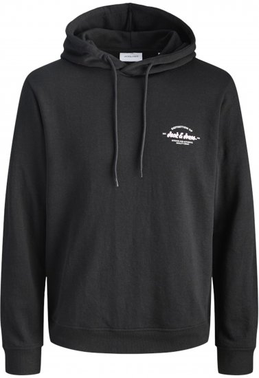 Jack & Jones Brandon Hoodie Black - Megztiniai ir džemperiai - Megztiniai ir Džemperiai - 2XL-14XL