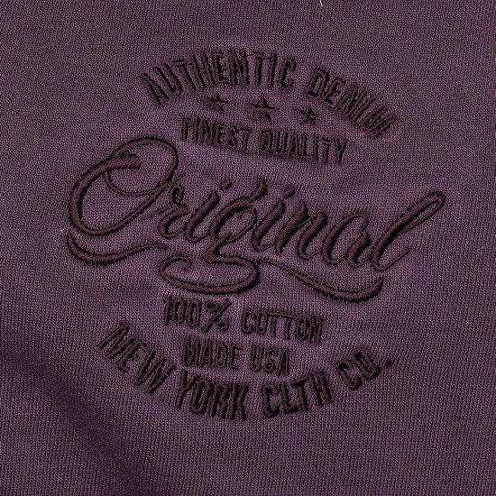 Kam Jeans 7082 Garment DYE with Zipper Hoodie Purple - Megztiniai ir džemperiai - Megztiniai ir Džemperiai - 2XL-14XL