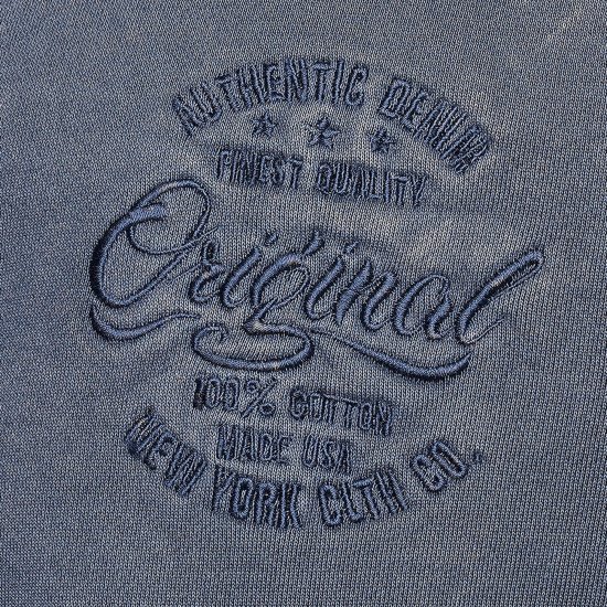 Kam Jeans 7082 Garment DYE with Zipper Hoodie Vintage Indigo - Megztiniai ir džemperiai - Megztiniai ir Džemperiai - 2XL-14XL