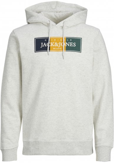 Jack & Jones Codyy Hoodie White - Megztiniai ir džemperiai - Megztiniai ir Džemperiai - 2XL-14XL