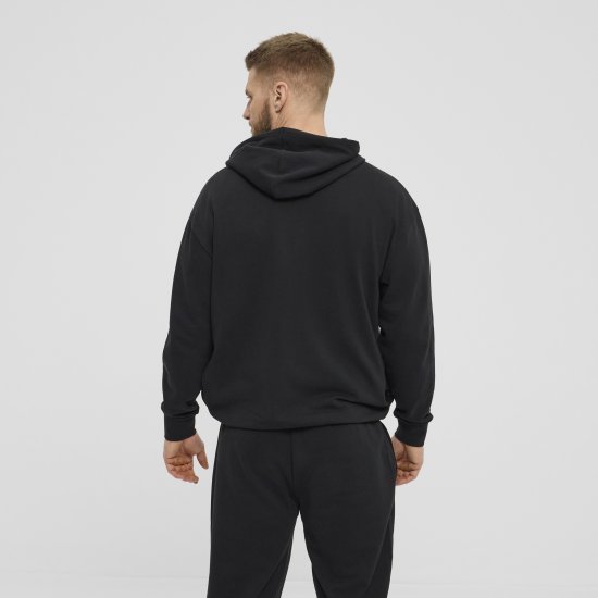 North Latitude Denim Hooded Full-Zip Sweatshirt Black TALL - TALL džemperiai - 