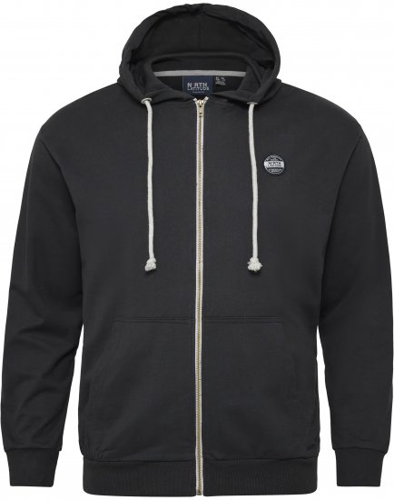 North Latitude Cardigan Hoodie Black - Megztiniai ir džemperiai - Megztiniai ir Džemperiai - 2XL-14XL