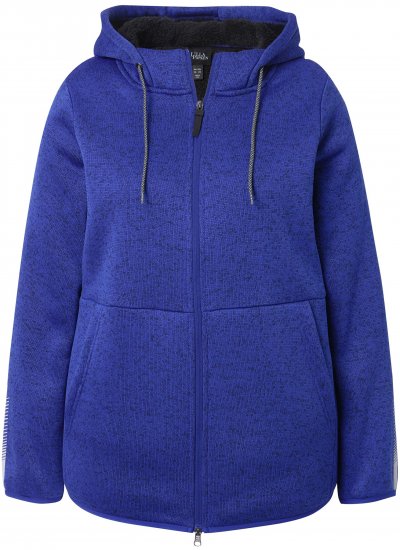 Ulla Popken Sweater Knit Fleece Hoodie Capri Blue - Megztiniai ir džemperiai - 