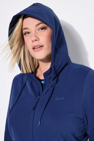 Ulla Popken Athletic Department Hoodie Navy - Megztiniai ir džemperiai - Jaukūs džemperiai ir megztiniai