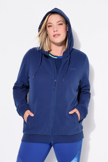 Ulla Popken Athletic Department Hoodie Navy - Megztiniai ir džemperiai - Jaukūs džemperiai ir megztiniai