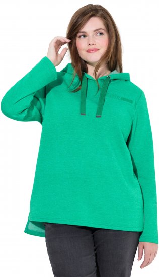 Ulla Popken Lettering GLOWING Hoodie Moss Green - Megztiniai ir džemperiai - 