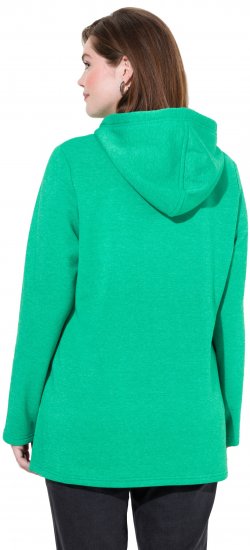 Ulla Popken Lettering GLOWING Hoodie Moss Green - Megztiniai ir džemperiai - 
