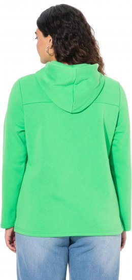 Ulla Popken TRUE Lettering Hoodie Mint Green - Megztiniai ir džemperiai - 