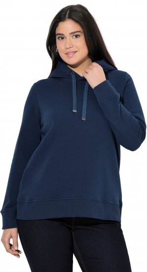 Ulla Popken Relaxed Fit Long Sleeve Hoodie Navy - Megztiniai ir džemperiai - 