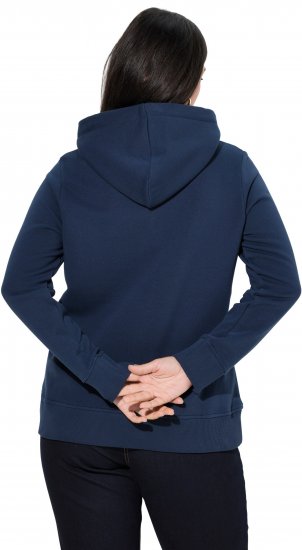 Ulla Popken Relaxed Fit Long Sleeve Hoodie Navy - Megztiniai ir džemperiai - 
