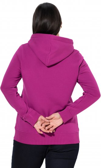 Ulla Popken Relaxed Fit Long Sleeve Hoodie Berry - Megztiniai ir džemperiai - 