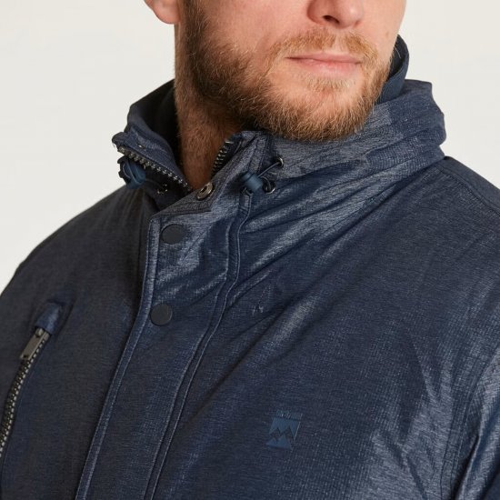 North Latitude 23134 Padded Jacket Waterproof 3K Navy - Didelės vyriškos striukės - Didelės vyriškos striukės