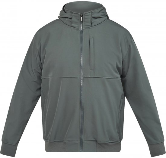 North Latitude 61301 Softshell Striukė su Nuimamu Gobtuvu Tamsiai Žalia - Didelės vyriškos striukės - Didelės vyriškos striukės