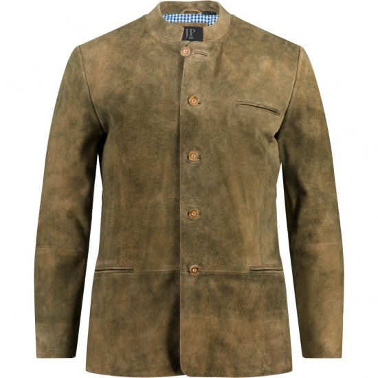 JP1880 Traditional Jacket Janker Goat Suede Brown - Šventinė apranga - Šventinė apranga – Švęsti stilingai ir patogiai