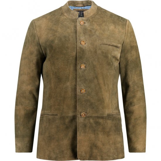 JP1880 Traditional Jacket Janker Goat Suede Brown - Šventinė apranga - Šventinė apranga – Švęsti stilingai ir patogiai