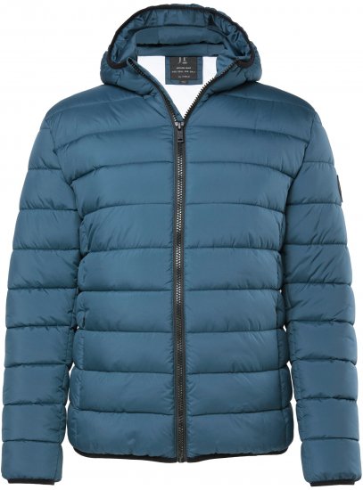 JP1880 Quilted Hooded Jacket Deep Blue - Didelės vyriškos striukės - Didelės vyriškos striukės