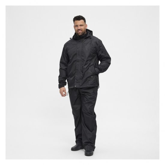 North Latitude Rain Jacket Black - Didelės vyriškos striukės - Didelės vyriškos striukės