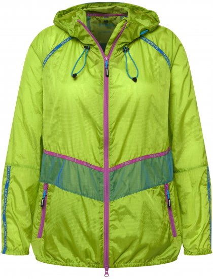 Ulla Popken Neon Rain Jacket Activewear Safety Yellow - Striukės - 