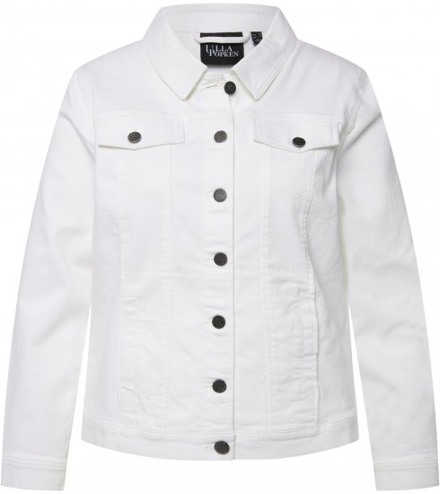 Ulla Popken Denim Jacket White - Striukės - 