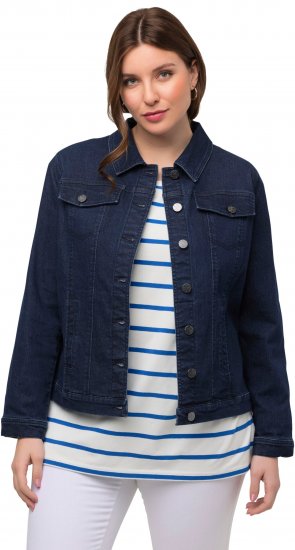 Ulla Popken Denim Jacket Blue Denim - Striukės - 