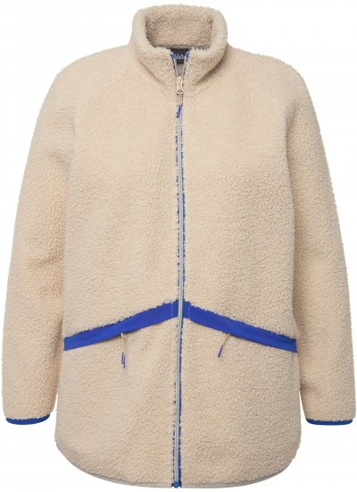 Ulla Popken Teddy Fleece Jacket Vanilla - Striukės - 