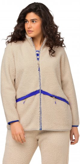 Ulla Popken Teddy Fleece Jacket Vanilla - Striukės - 