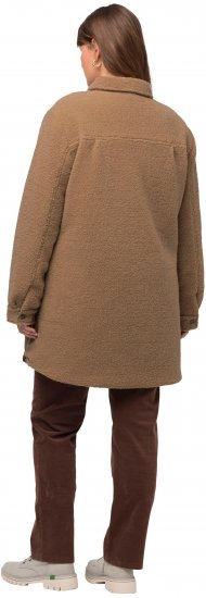 Ulla Popken Reversible Teddy Fleece Quilted Jacket Black - Striukės - 