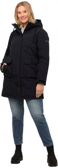 Ulla Popken HYPRAR Triple Function Fully Lined Waterproof Coat Black - Striukės - 